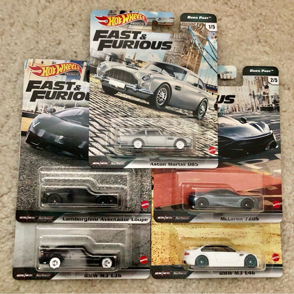Hot Wheels Fast & Furious Premium Euro Fast Set (5)